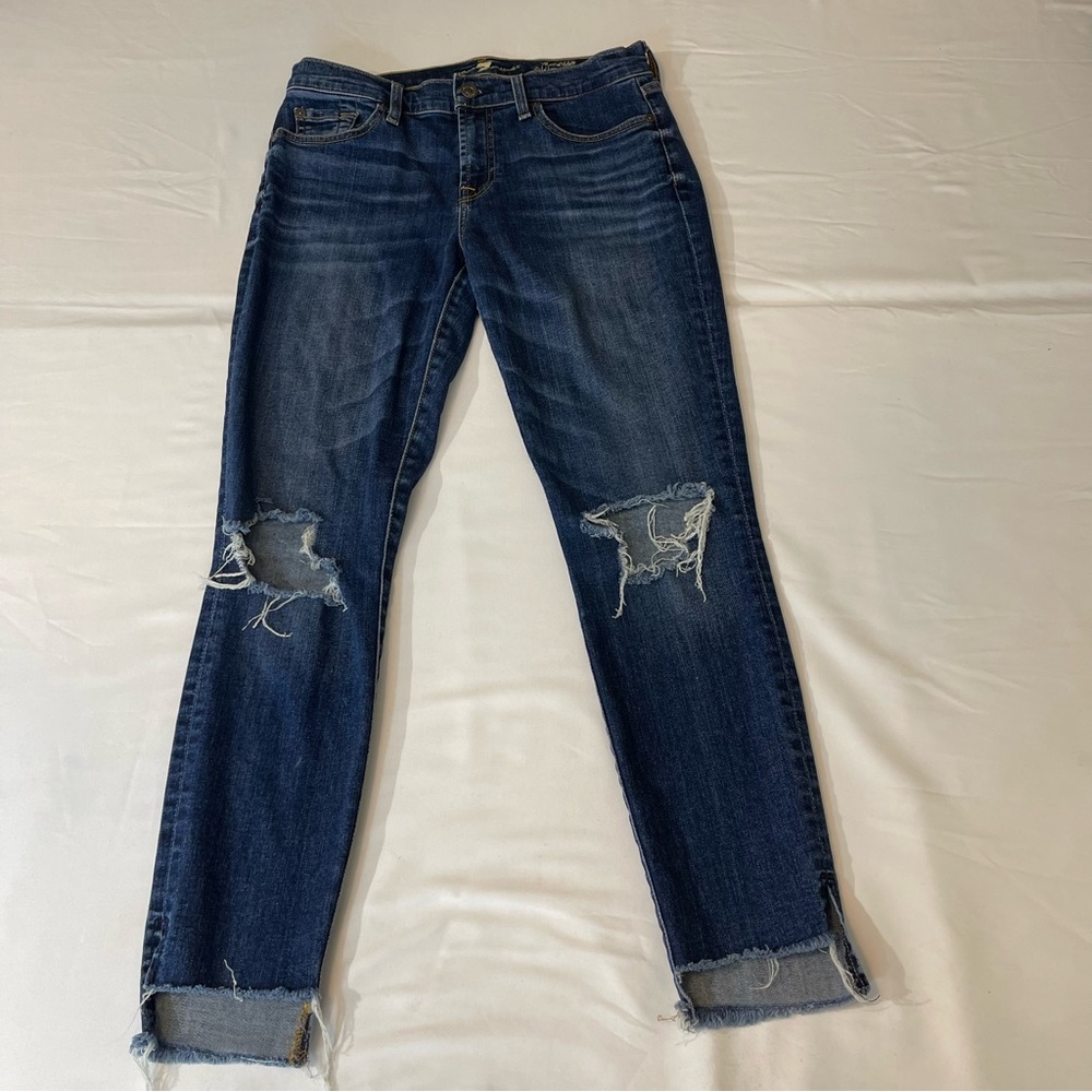 7 For All Mankind, women’s denim jeans. Size 27 , good condition, preow…